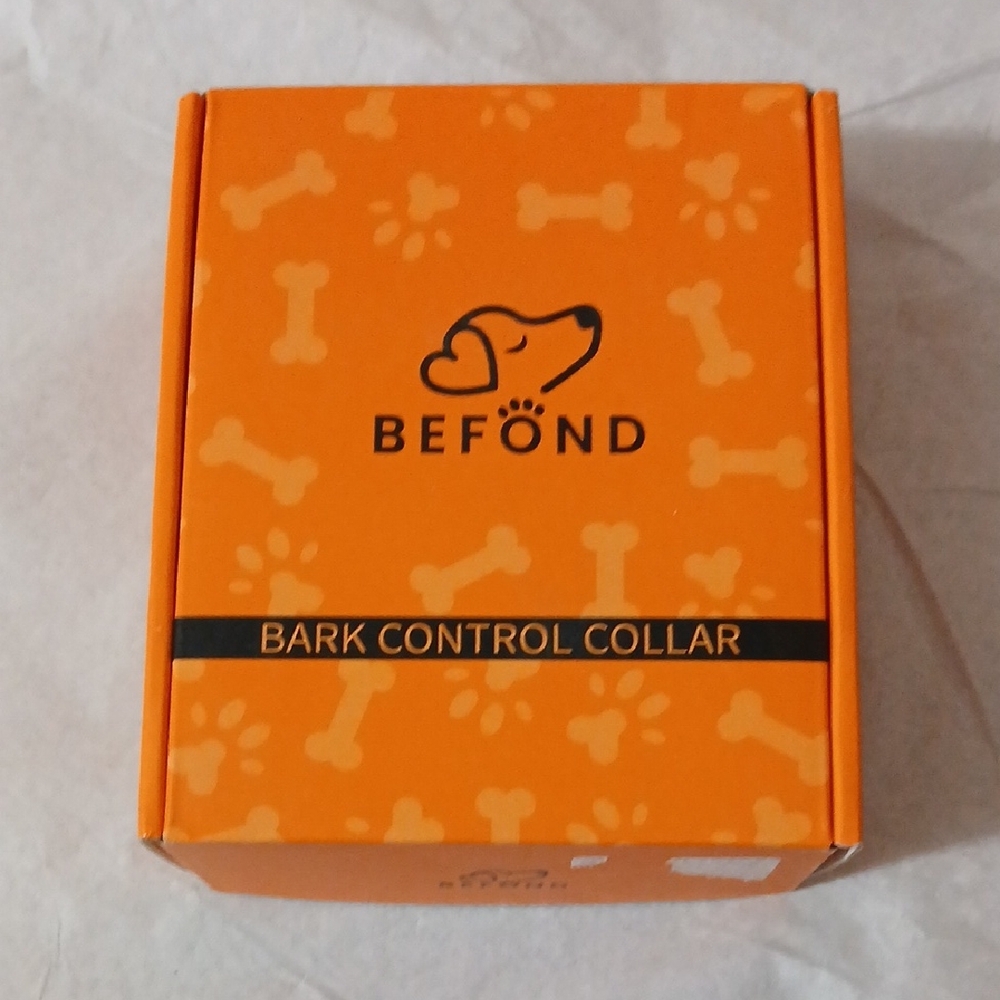 Orange Bark Control Dog Collar